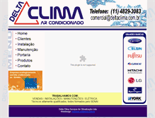 Tablet Screenshot of deltaclima.com.br